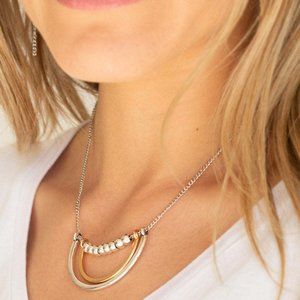 Paparazzi Artificial Arches Silver Necklace and Earring Set